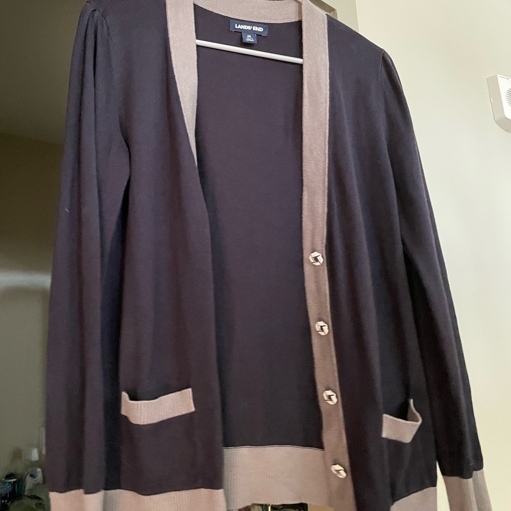Blue/ gray cardigan